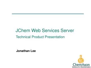 JChem Web Services Server