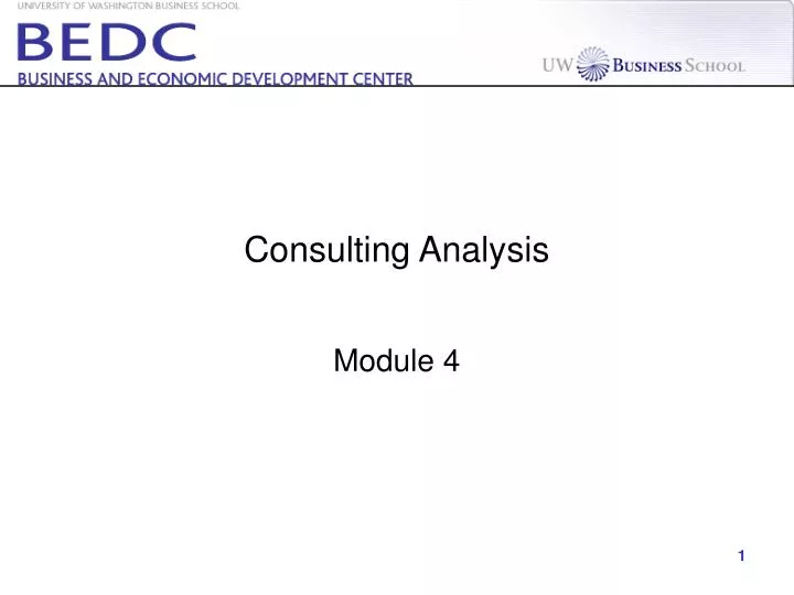 consulting analysis