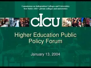 Higher Education Public Policy Forum