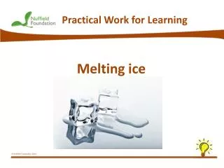 Melting ice
