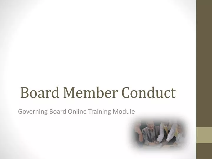 board member conduct