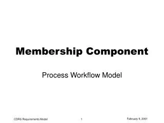 Membership Component