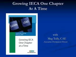 Growing IECA One Chapter At A Time