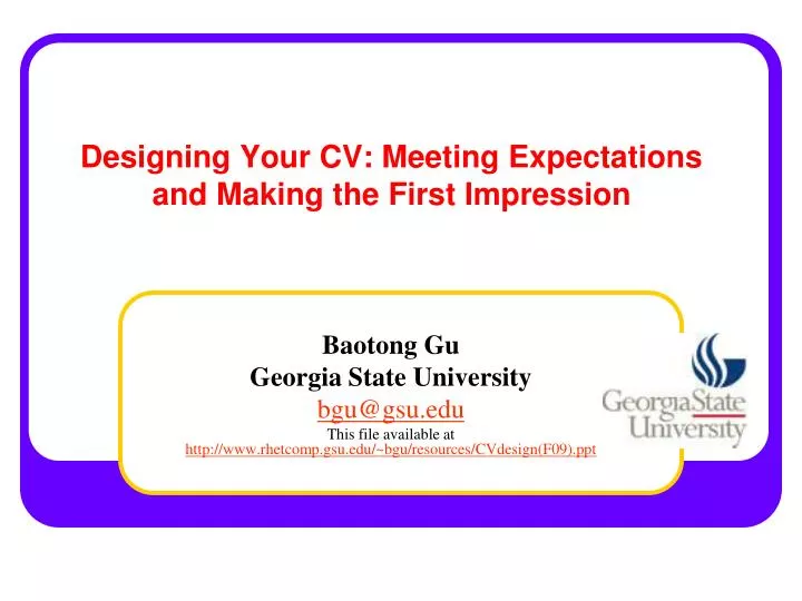 designing your cv meeting expectations and making the first impression