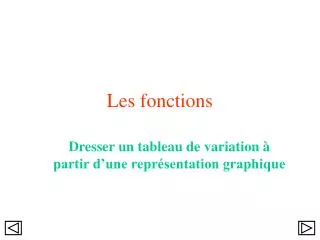 les fonctions