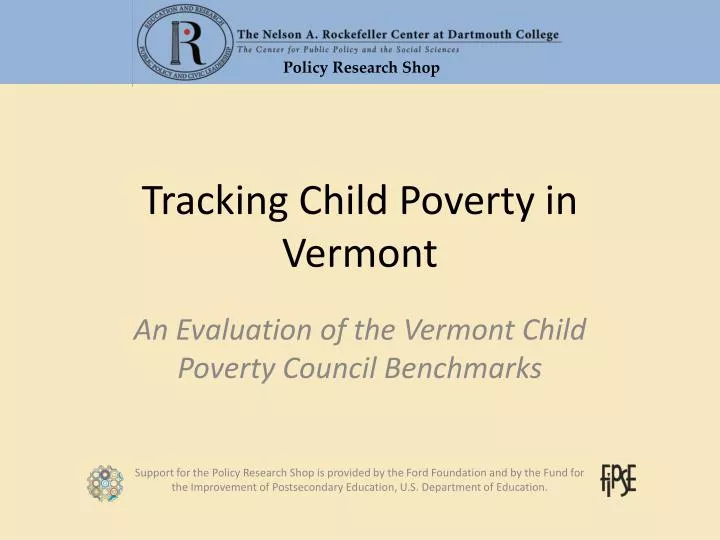 tracking child poverty in vermont