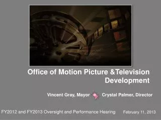 Office of Motion Picture &amp;Television Development