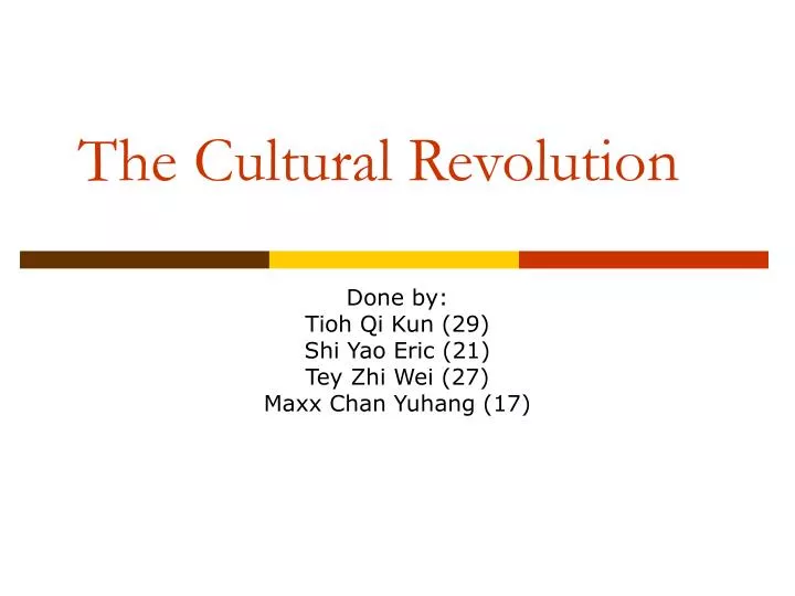 the cultural revolution