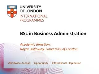 BSc in Business Administration