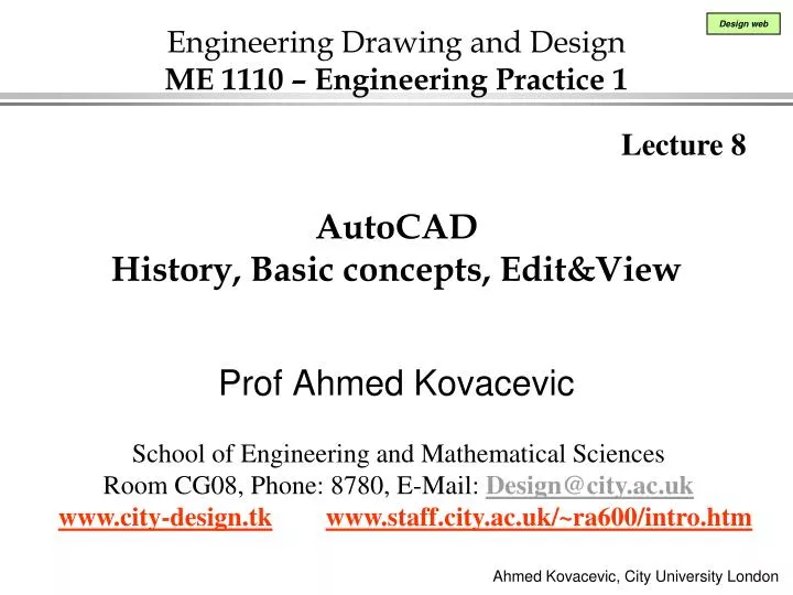 autocad history basic concepts edit view