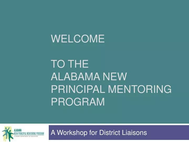 welcome to the alabama new principal mentoring program