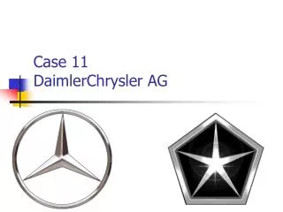 Case 11 DaimlerChrysler AG