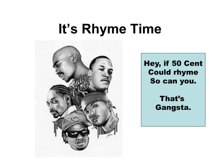 it s rhyme time