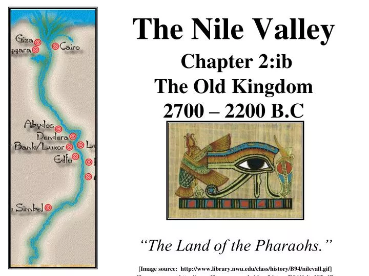 the nile valley chapter 2 ib the old kingdom 2700 2200 b c