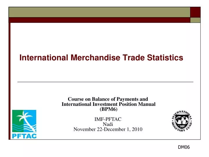international merchandise trade statistics