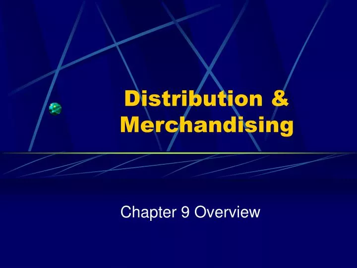 distribution merchandising