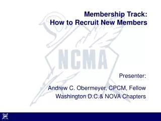 Membership Track: How to Recruit New Members