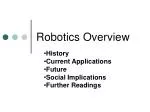 Robotics Overview - slide 1