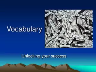 Vocabulary