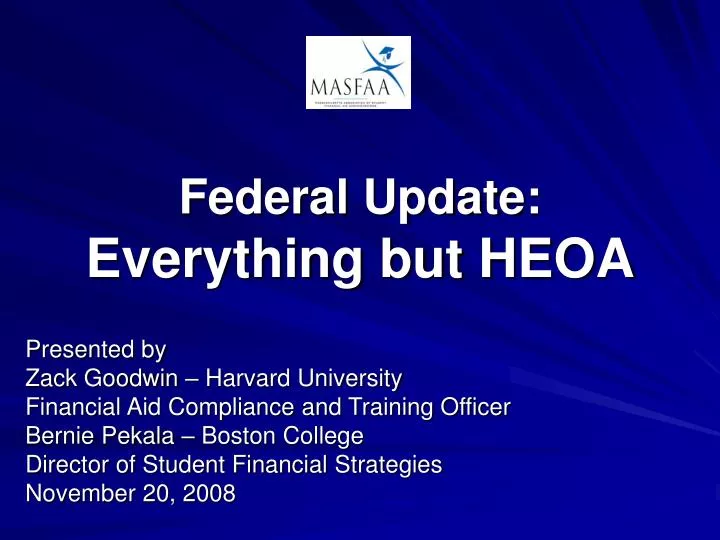 federal update everything but heoa