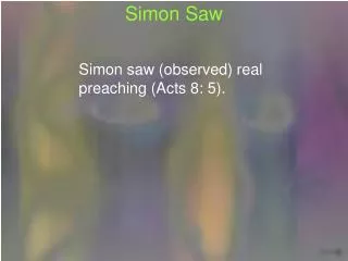 Simon Saw