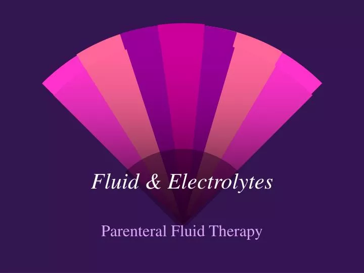 fluid electrolytes