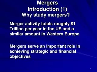 Mergers Introduction (1)