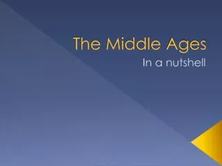 The Middle Ages