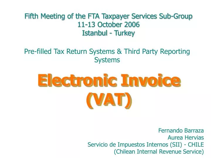 electronic invoice vat