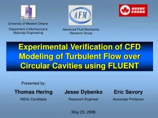 Experimental Verification of CFD Modeling of Turbulent Flow over Circular Cavities using FLUENT