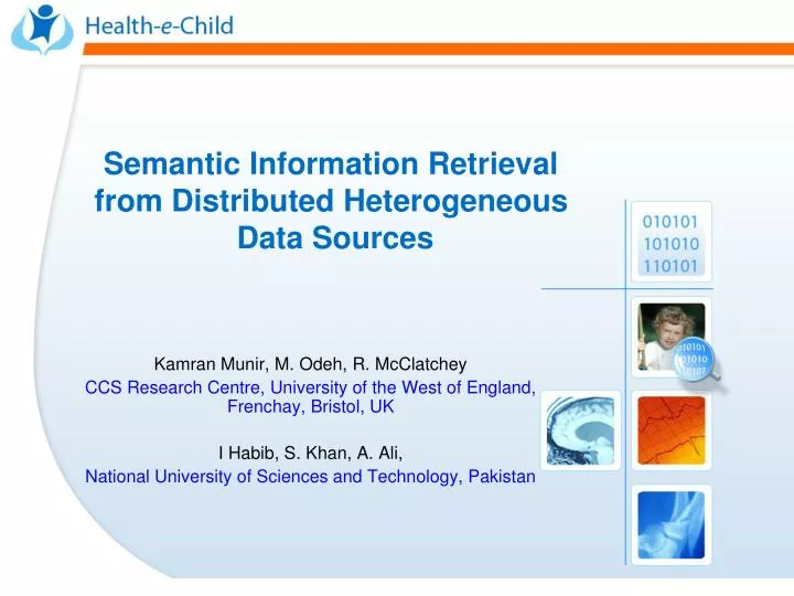 semantic information retrieval from distributed heterogeneous data sources