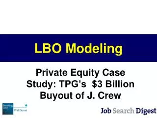 LBO Modeling
