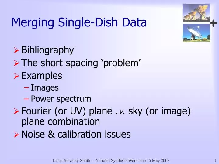merging single dish data