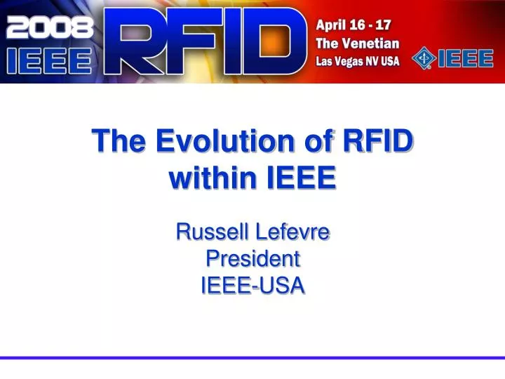 the evolution of rfid within ieee