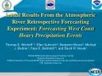 West Coast Precipitation Forecasting through Atmospheric River Analysis - slide 1