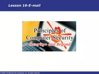 Lesson 16-E-mail