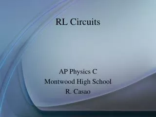 RL Circuits