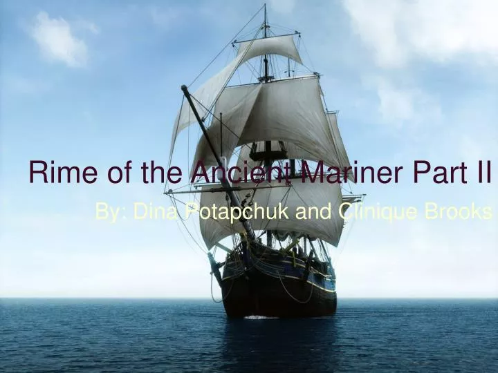 rime of the ancient mariner part ii