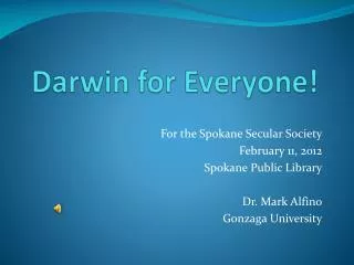 Darwin for Everyone!
