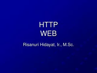HTTP WEB