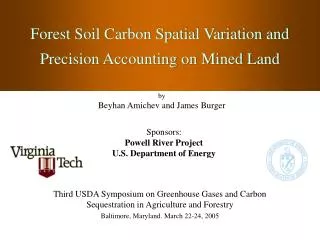 Forest Soil Carbon Spatial Variation and Precision Accounting on Mined Land