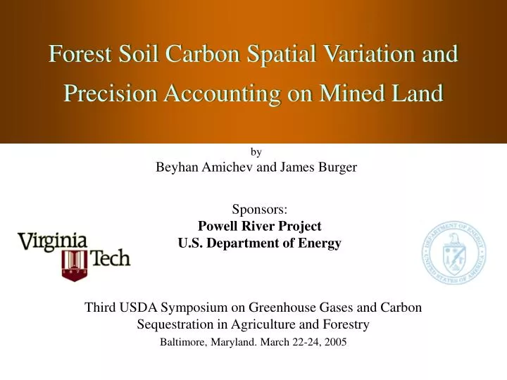 forest soil carbon spatial variation and precision accounting on mined land