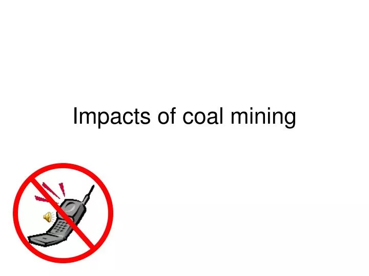 impacts of coal mining