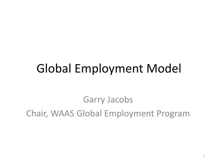 global employment model