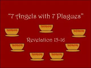 “7 Angels with 7 Plagues” Revelation 15-16