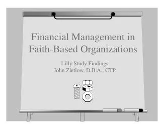 Financial Management in Faith-Based Organizations