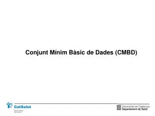 conjunt m nim b sic de dades cmbd