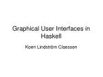 Graphical User Interfaces in Haskell - slide 1