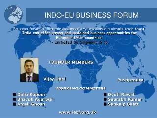INDO-EU BUSINESS FORUM