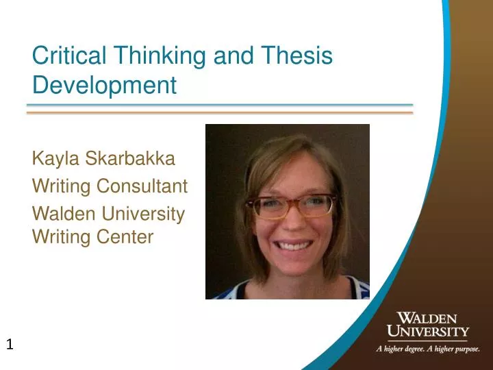 critical thinking and thesis development